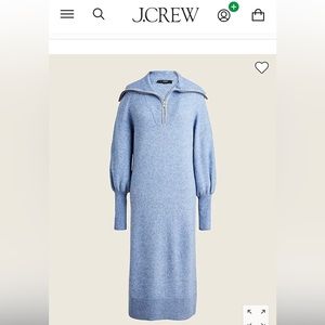 J. Crew Half-zip Sweater Dress